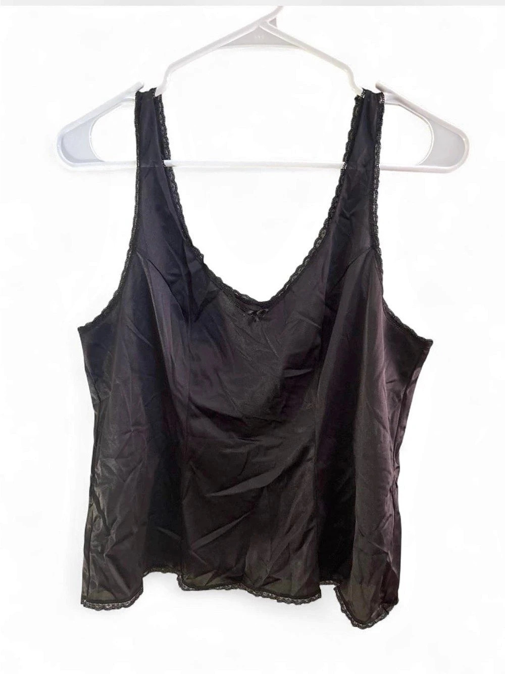 Black Lace-Trim Camisole